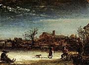 REMBRANDT Harmenszoon van Rijn, Winter Landscape